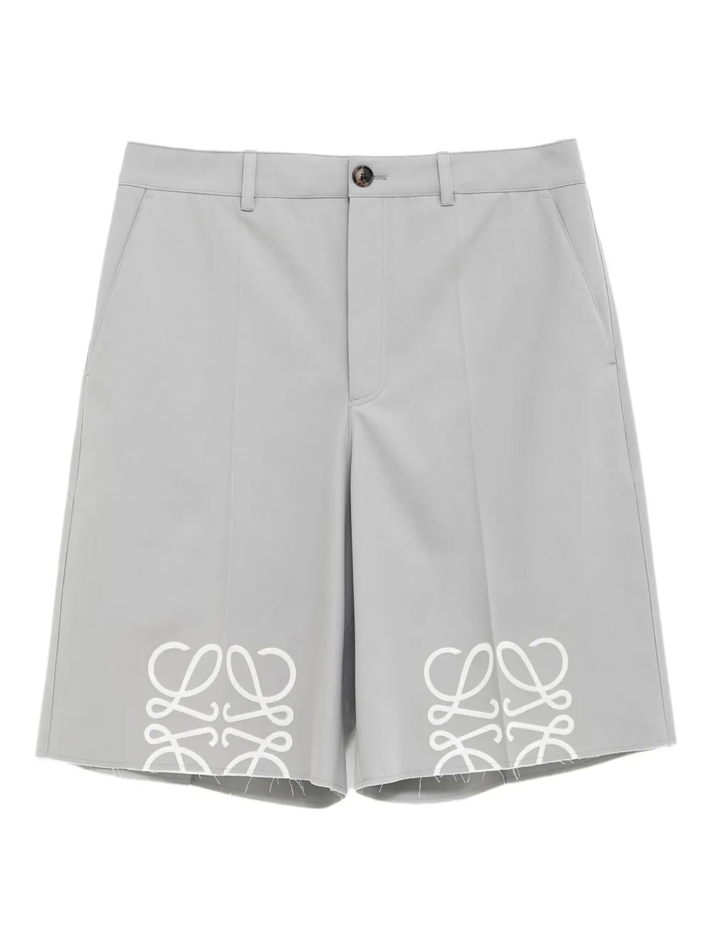 LOEWE Shorts met Anagram-print Grijs