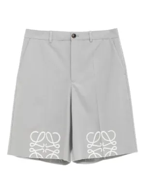 LOEWE ショートパンツ LOEWE アナグラム ショートパンツ | グレー | FARFETCH JP