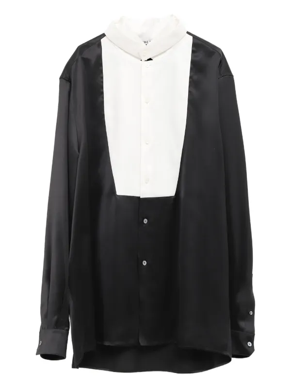 LOEWE サテン シャツ | ブラック | FARFETCH JP