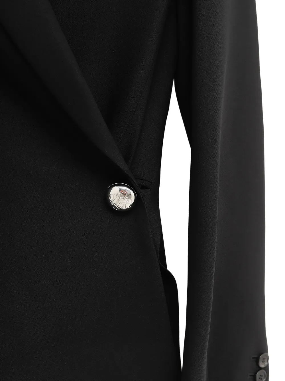 LOEWE Asymmetrische blazer met enkele knoop Zwart