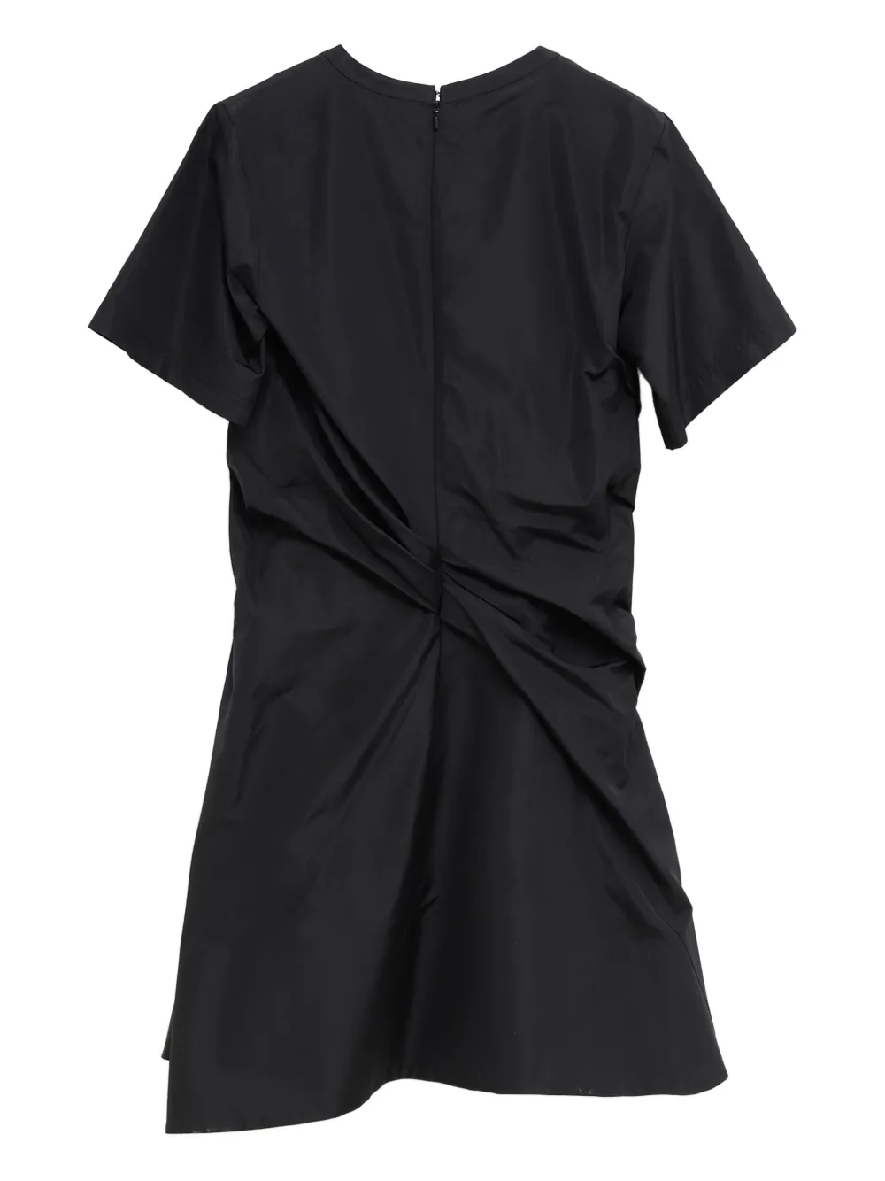 LOEWE draped short-sleeved dress Zwart