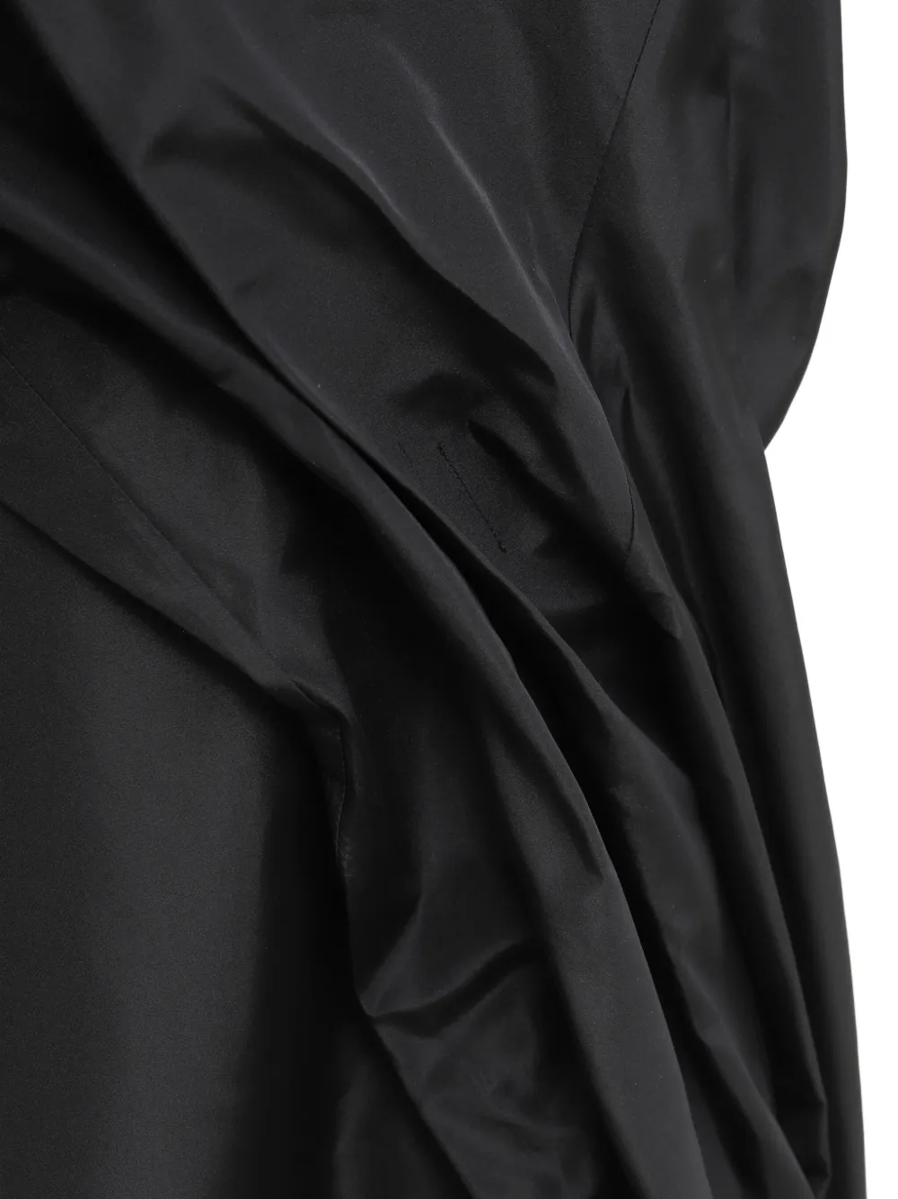 LOEWE draped short-sleeved dress Zwart