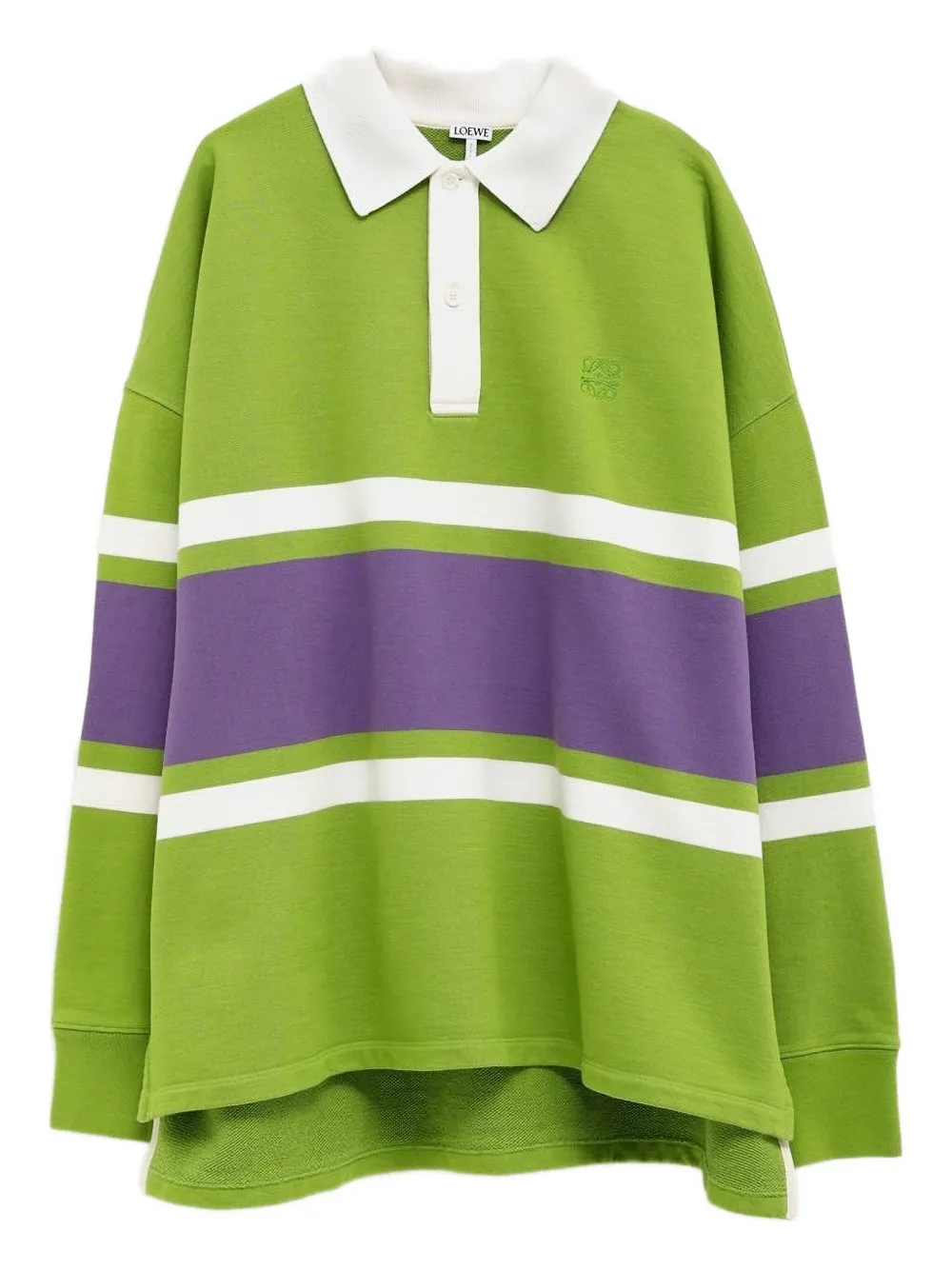 stripe-panel rugby shirt