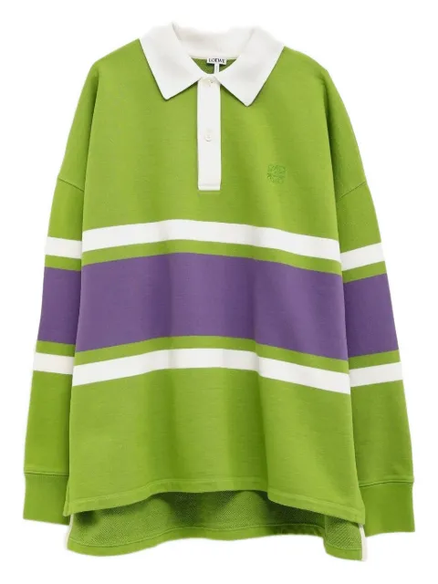 LOEWE camisa con panel a rayas