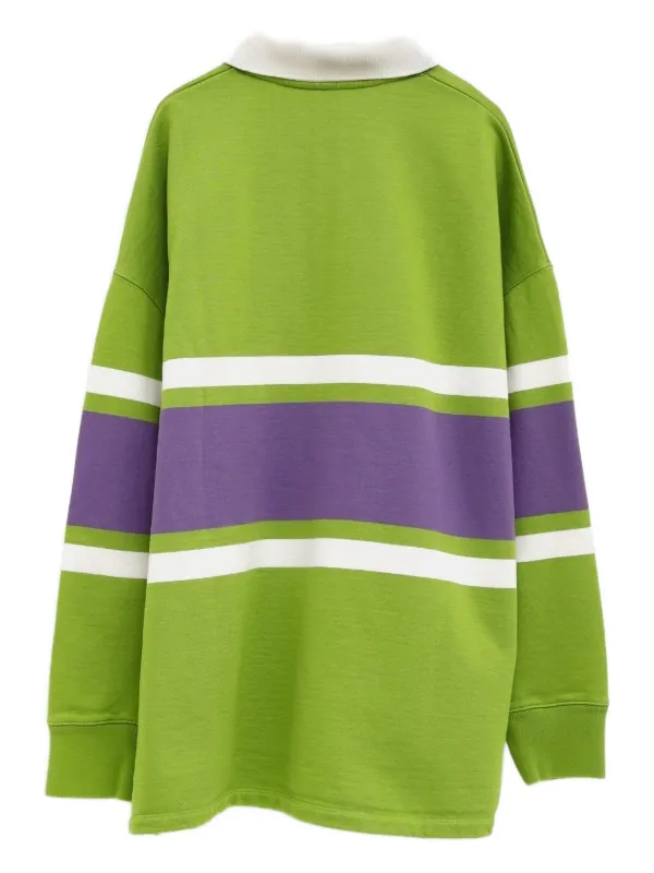 LOEWE ストライプパネル ラガーシャツ | グリーン | FARFETCH JP