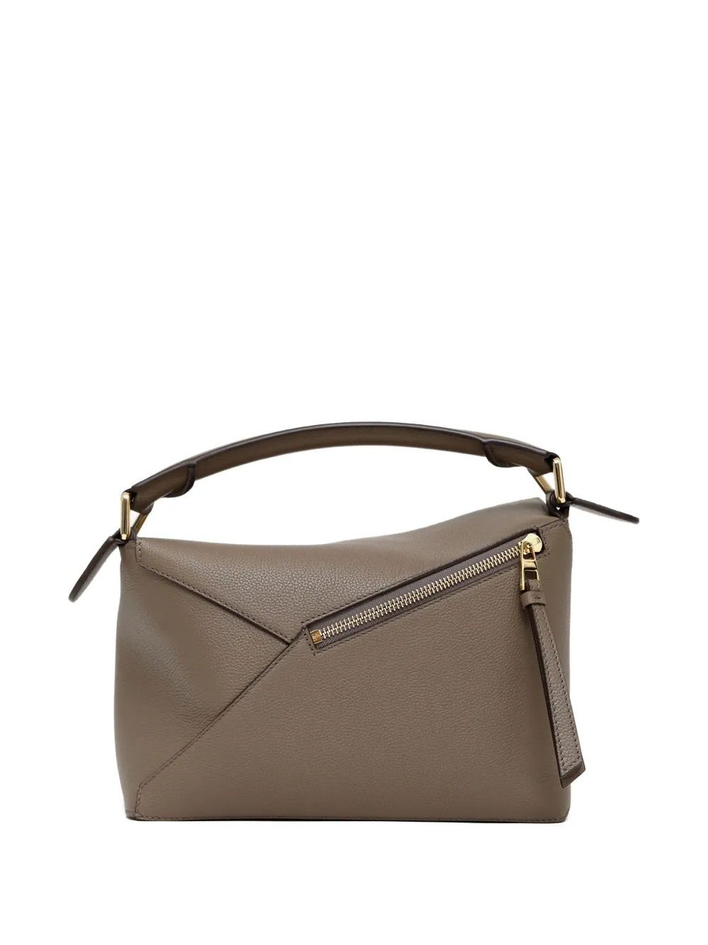 LOEWE Puzzle shopper van geometrisch leer Beige