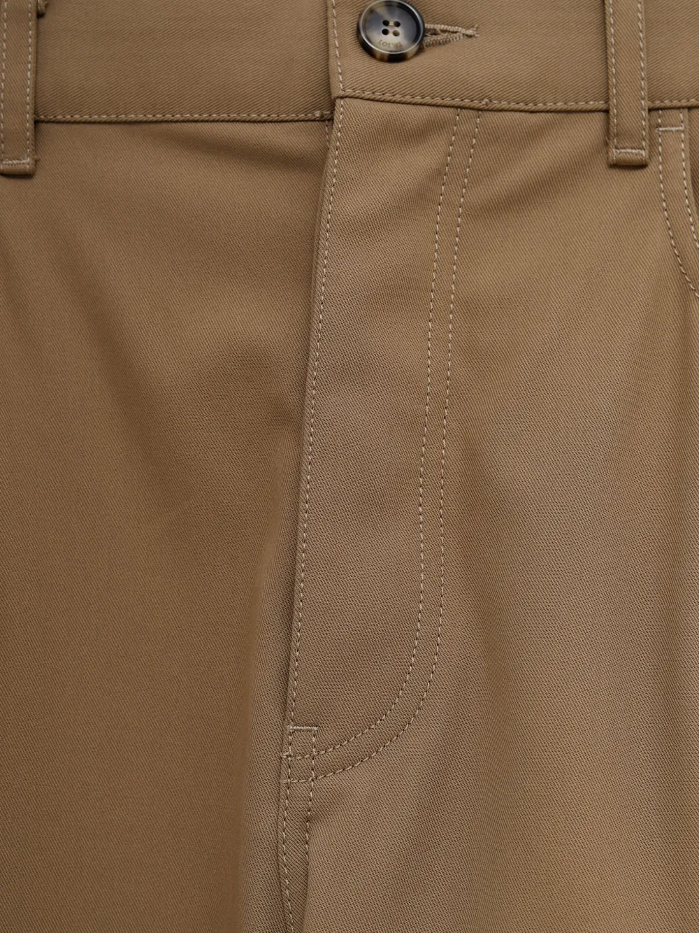 LOEWE Broek met logopatch Beige