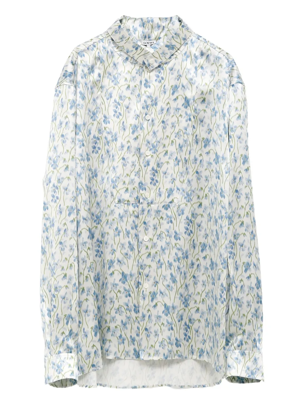LOEWE floral-print button-up shirt | blanc | Image 1