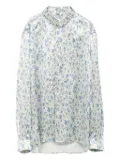 LOEWE floral-print button-up shirt - White