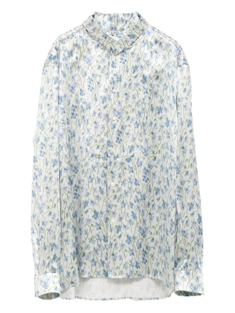 LOEWE floral-print button-up shirt