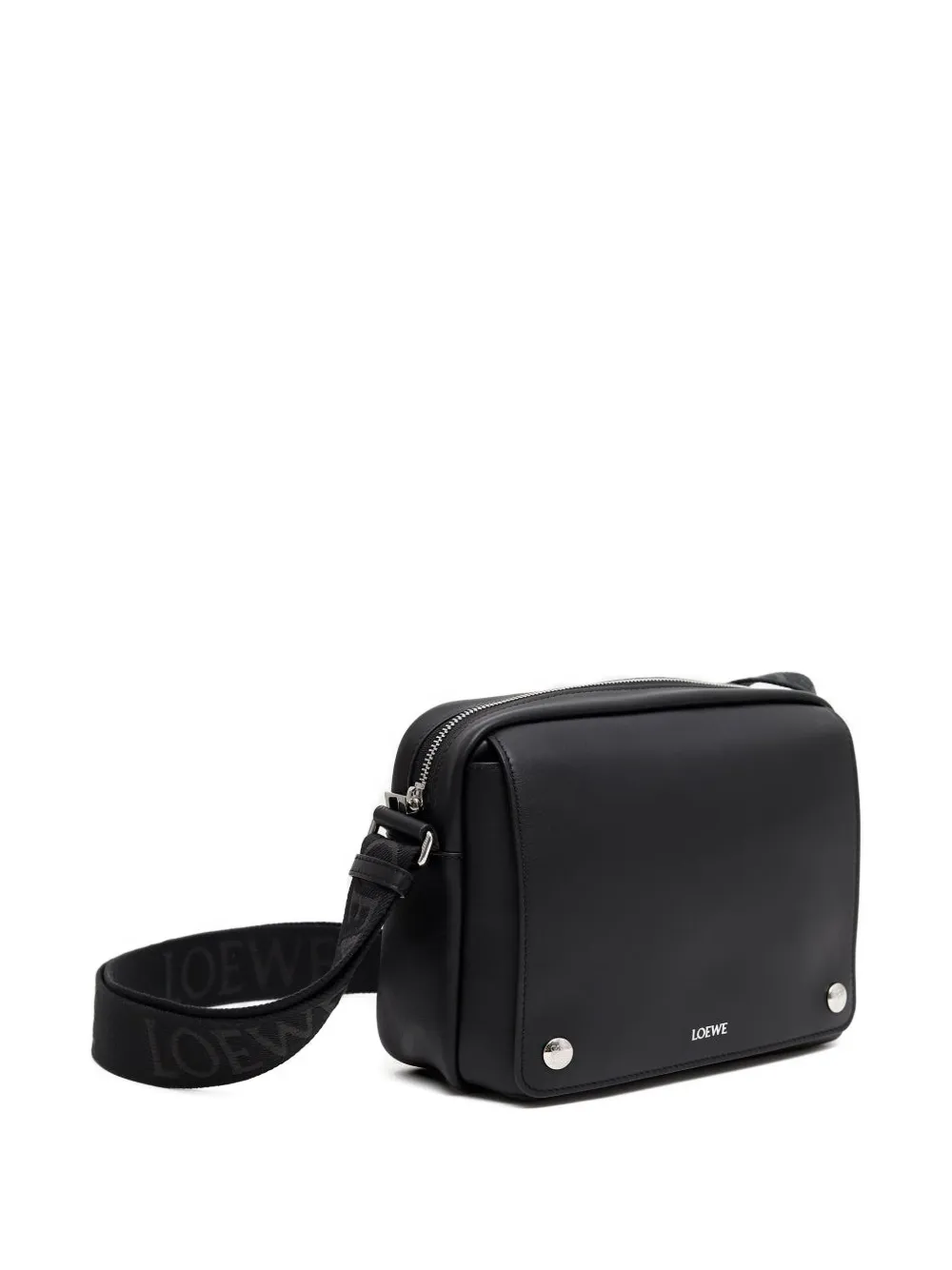 LOEWE Schoudertas met logoplakkaat - Zwart