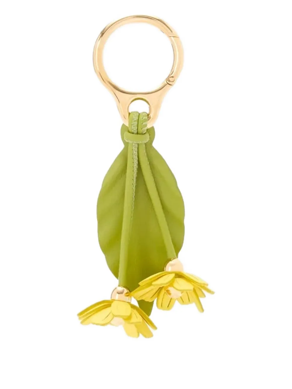 LOEWE Sleutelhanger met bloemenpatroon Groen