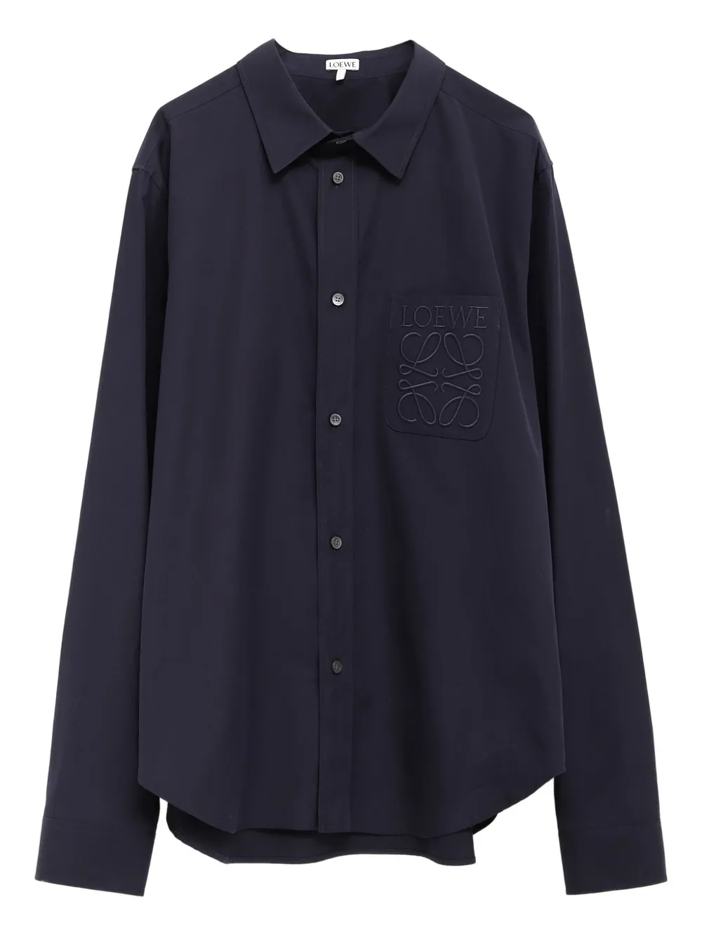 Anagram-embroidered long-sleeves shirt