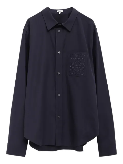 LOEWE camisa manga larga con Anagrama bordado