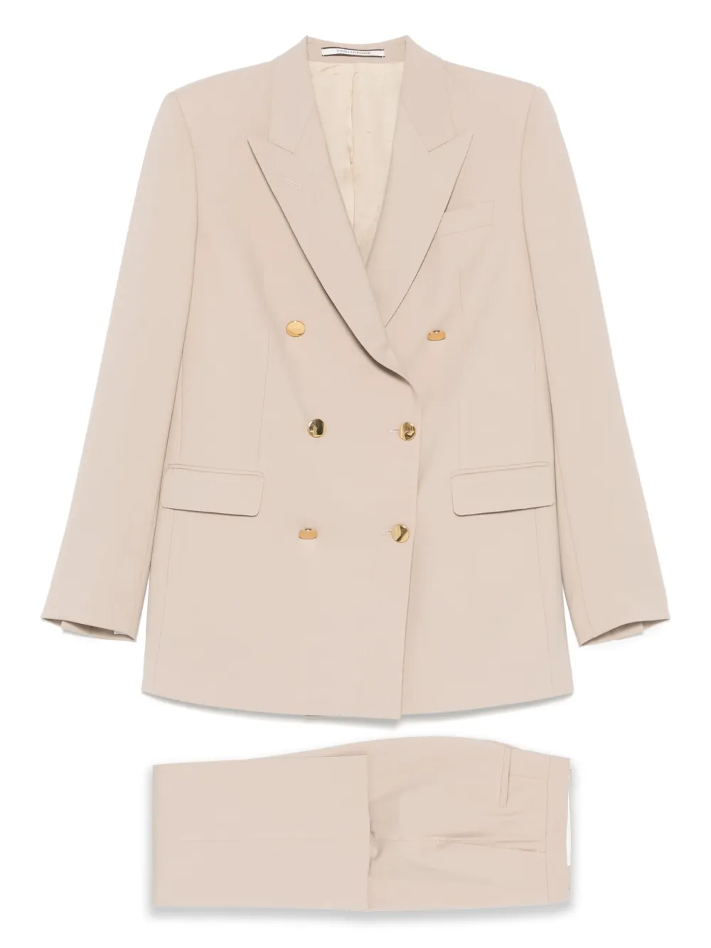 Tagliatore peak-lapels double-breasted suit | neutro | Image 1