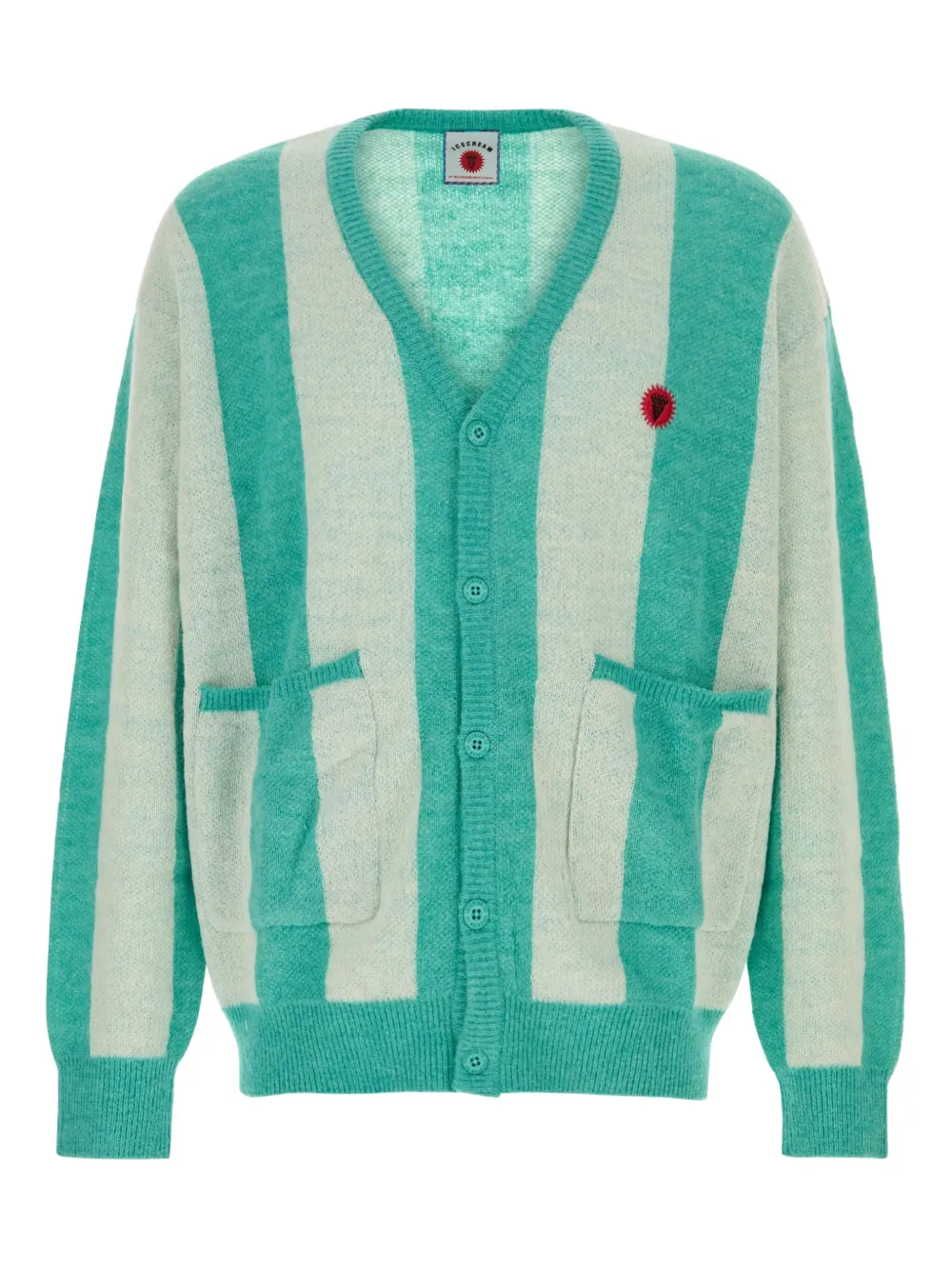 ICECREAM striped cardigan | azul | Image 1