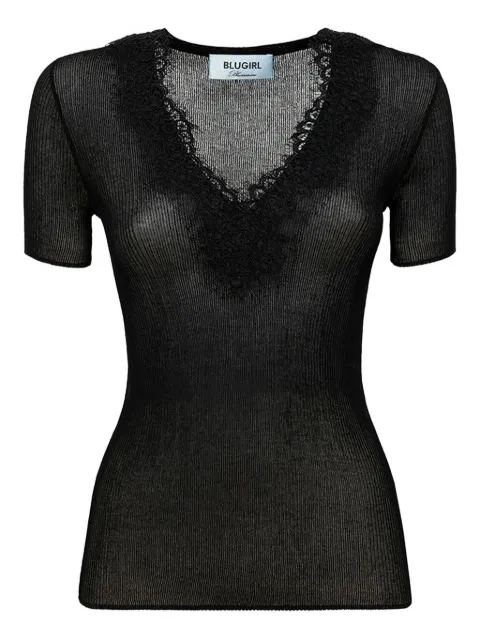 Blugirl lace-trim T-shirt
