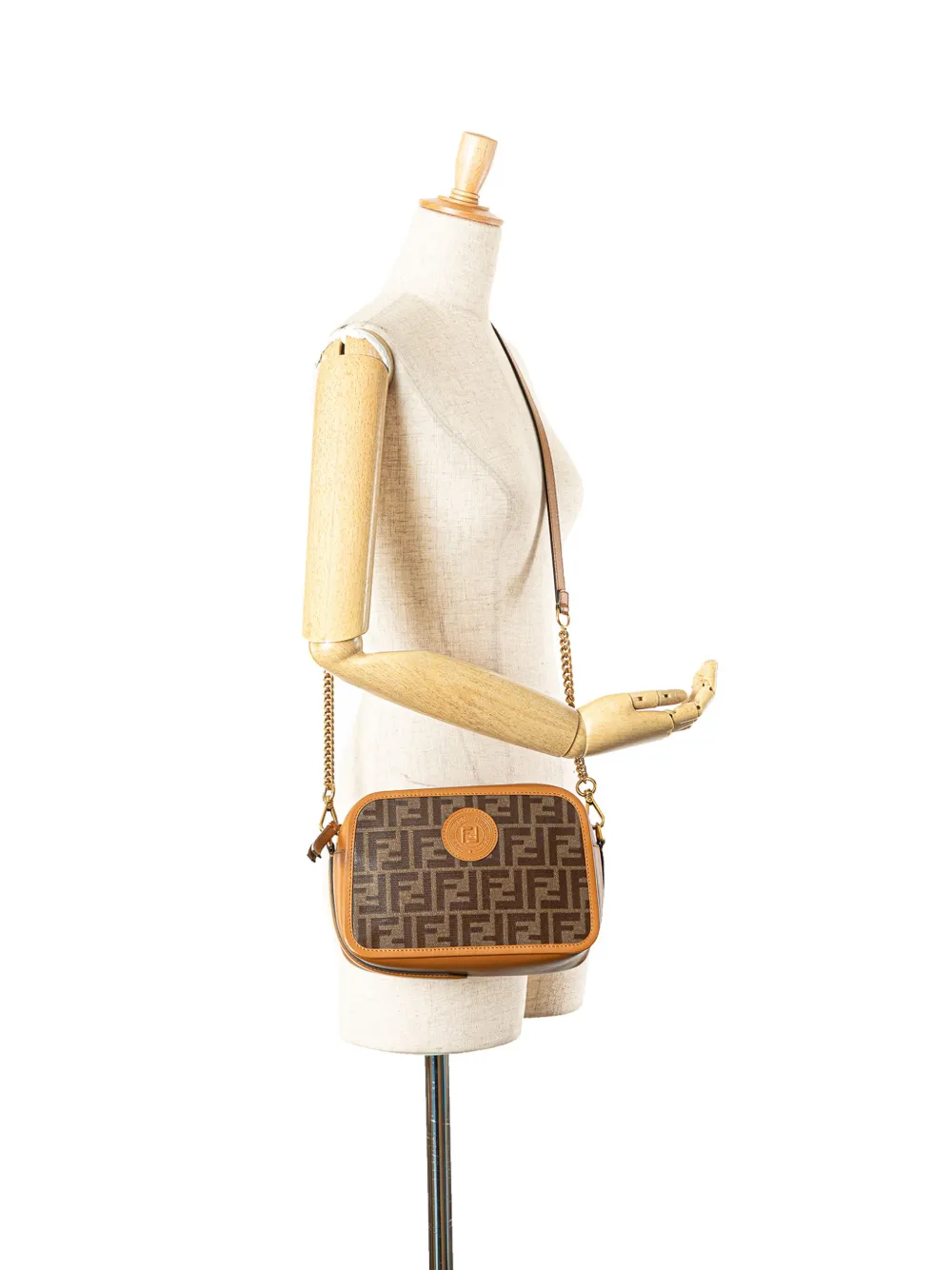 Fendi Pre-Owned 2010-2024 Glazed Fabric Vitello Century FF 1974 Camera Bag crossbody bag | Pre-Owned | Image 2