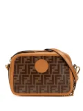 Fendi Pre-Owned 2010-2024 Glazed Fabric Vitello Century FF 1974 Camera Bag crossbody bag - Brown