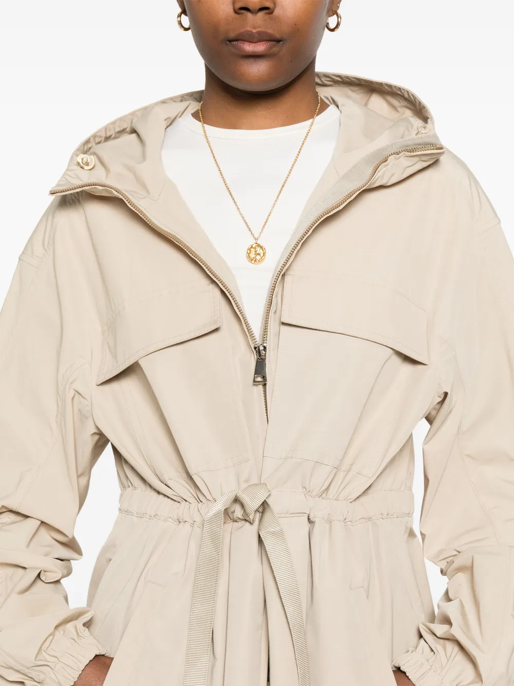 Moncler Peronne parka Beige