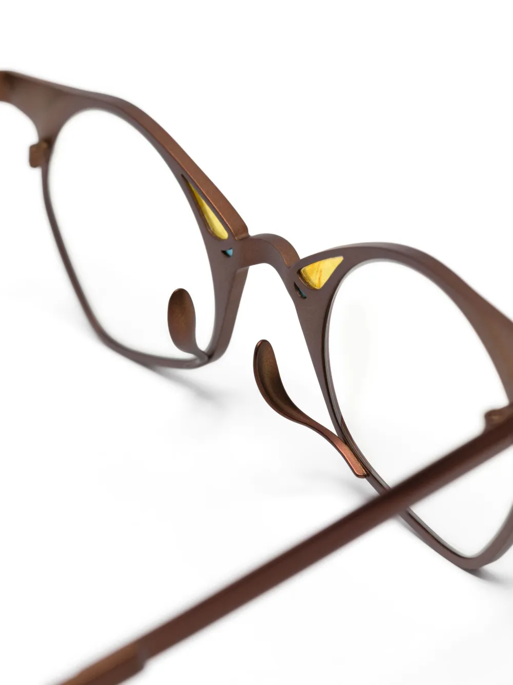  Rigards Geometric-frame Glasses - Brown 