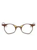 Rigards geometric-frame glasses - Brown