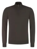 Doriani Cashmere zip-up sweater - Brown