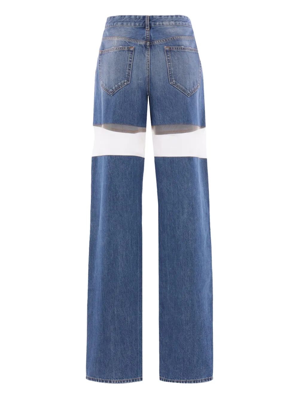 DURAN LANTIK cut-out straight jeans - Blauw