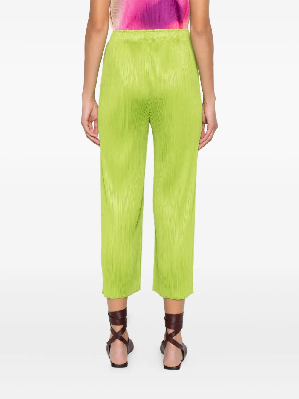 Pleats Please Issey Miyake Plooibroek Groen