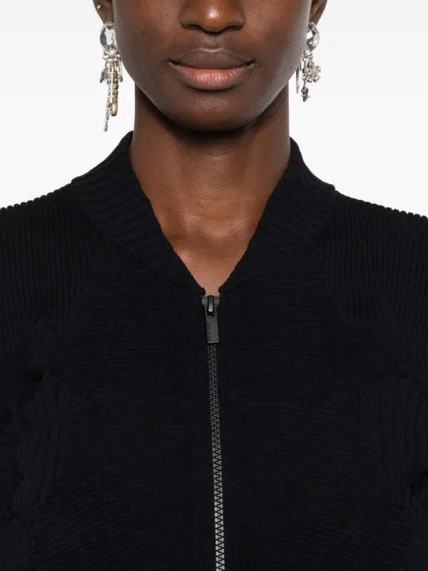 한도현専用　ISSEY MIYAKE ブラック カーディガン　ジャケット Issey Miyake Kone カーディガン | ブラック | FARFETCH JP