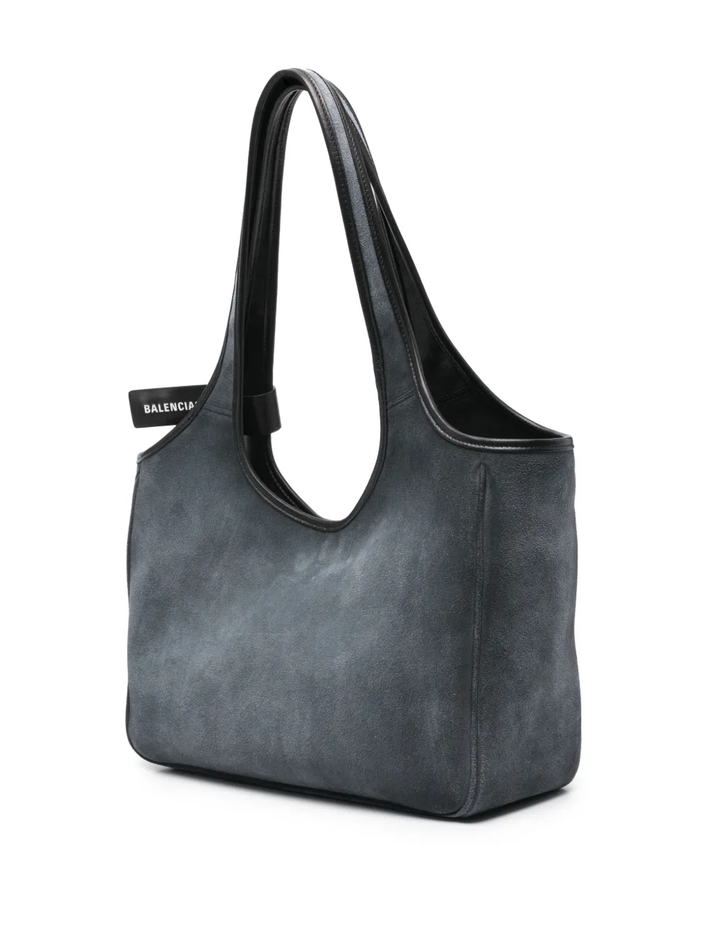 Balenciaga Bow Suede Lau Tote Bag In Blue