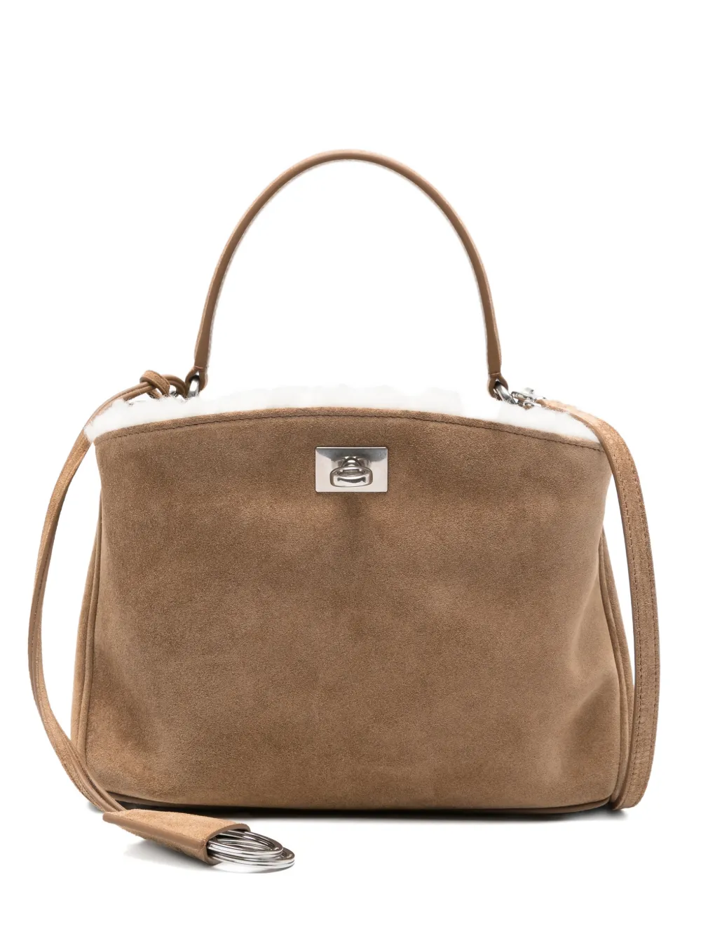 Balenciaga Mini Rodeo Tote Bag In Brown
