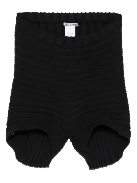 Issey Miyake ribbed-knit shorts