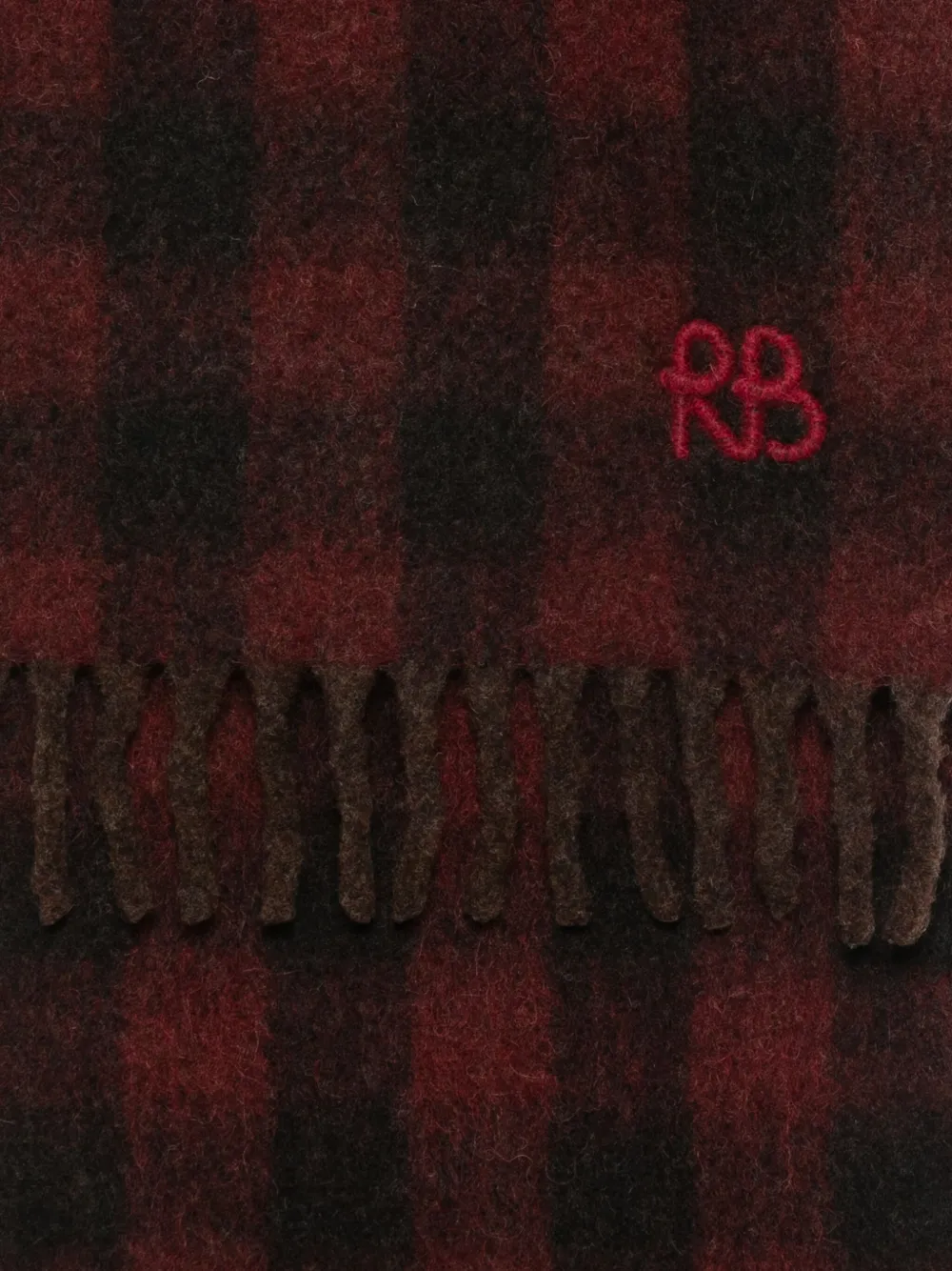 Ruslan Baginskiy Check-print Scarf In Black