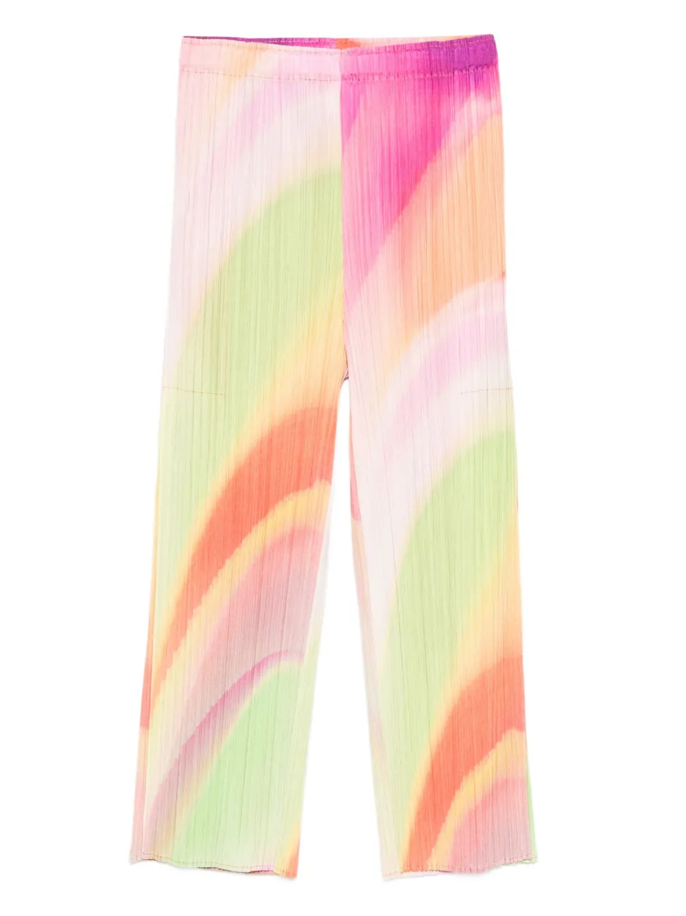 Issey Miyake Pleated Straight-leg Trousers In Multi