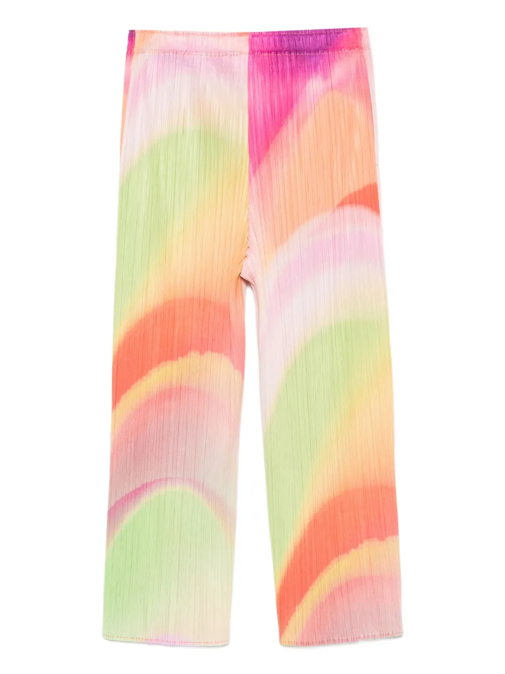 Pleats Please Issey Miyake pleated straight-leg trousers - Roze