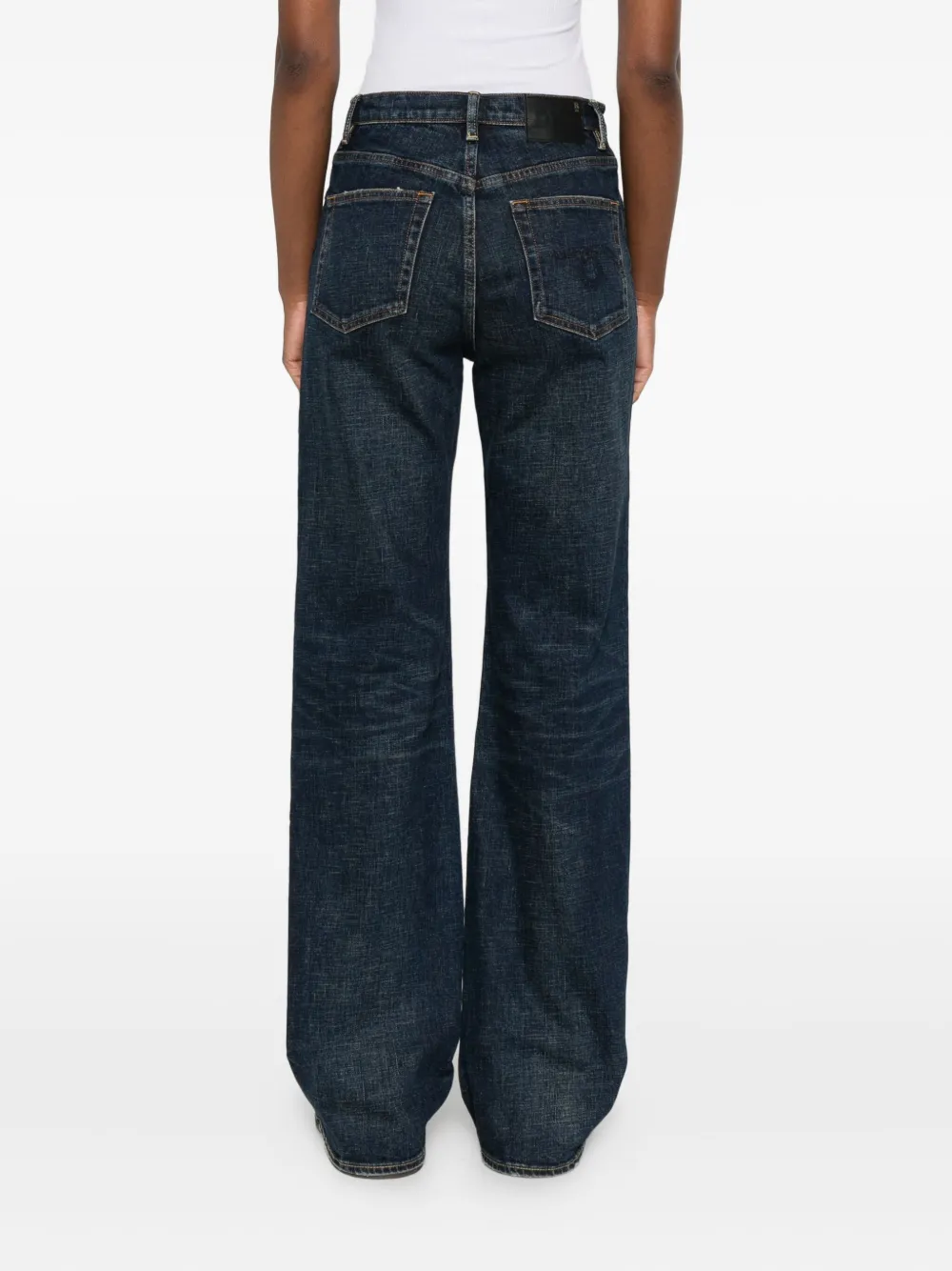 R13 High-waisted Jeans In Blue