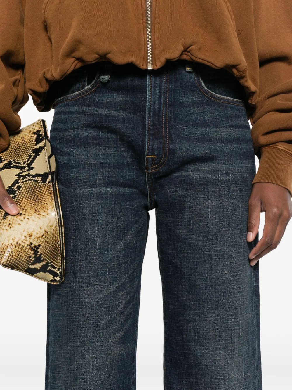 R13 High-waisted Jeans In Blue
