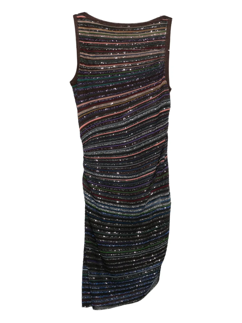Missoni striped sleeveless mini dress - ブラウン Missoni striped sleeveless mini dress - ブラウン