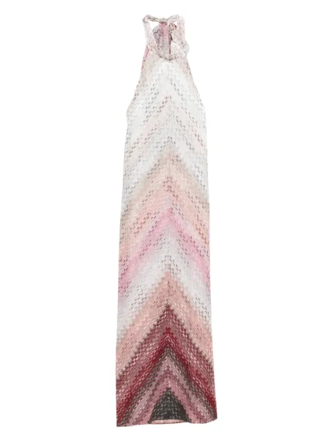 Missoni chevron highneck maxi dress