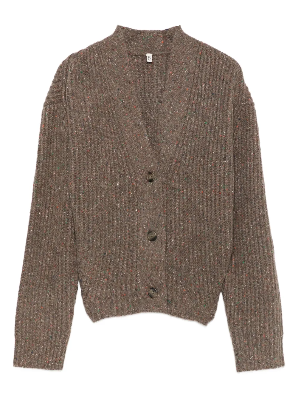 R13 ribbed cardigan | Brown | Image 1
