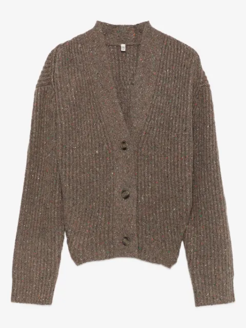 R13 ribbed cardigan