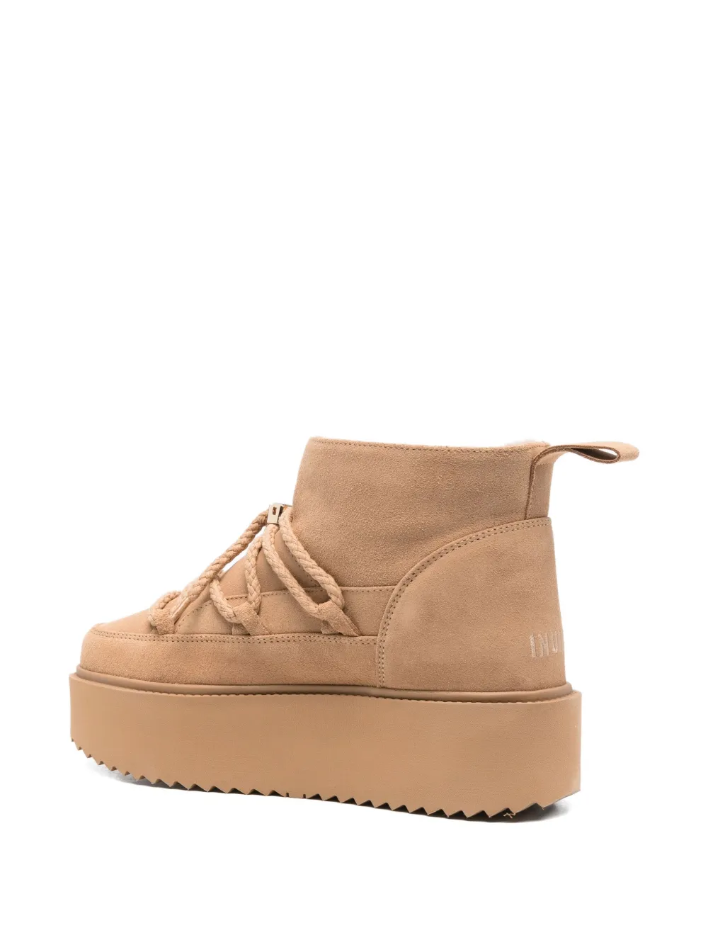Inuikii suede platform boots Neutrals