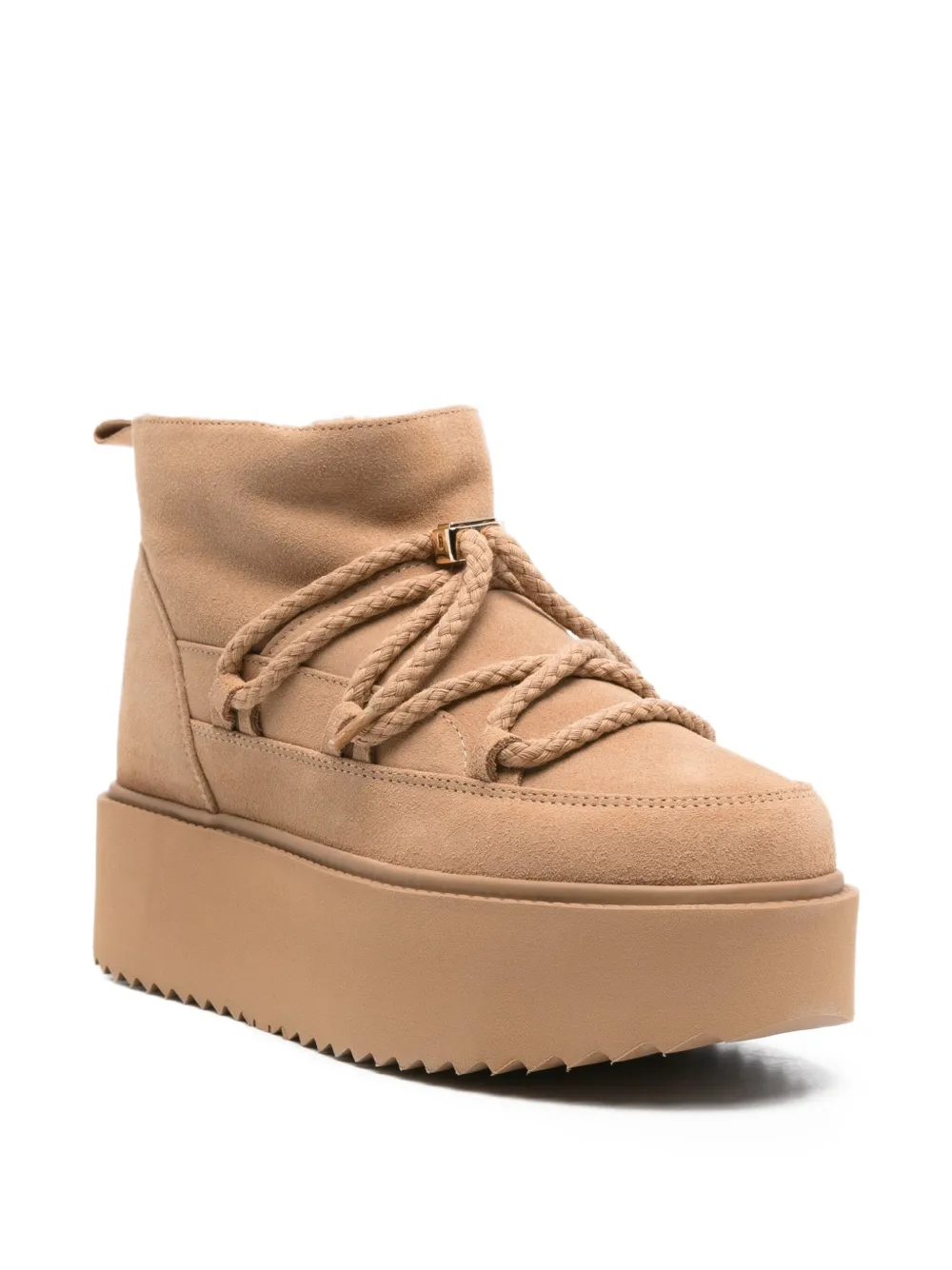 Inuikii suede platform boots Neutrals