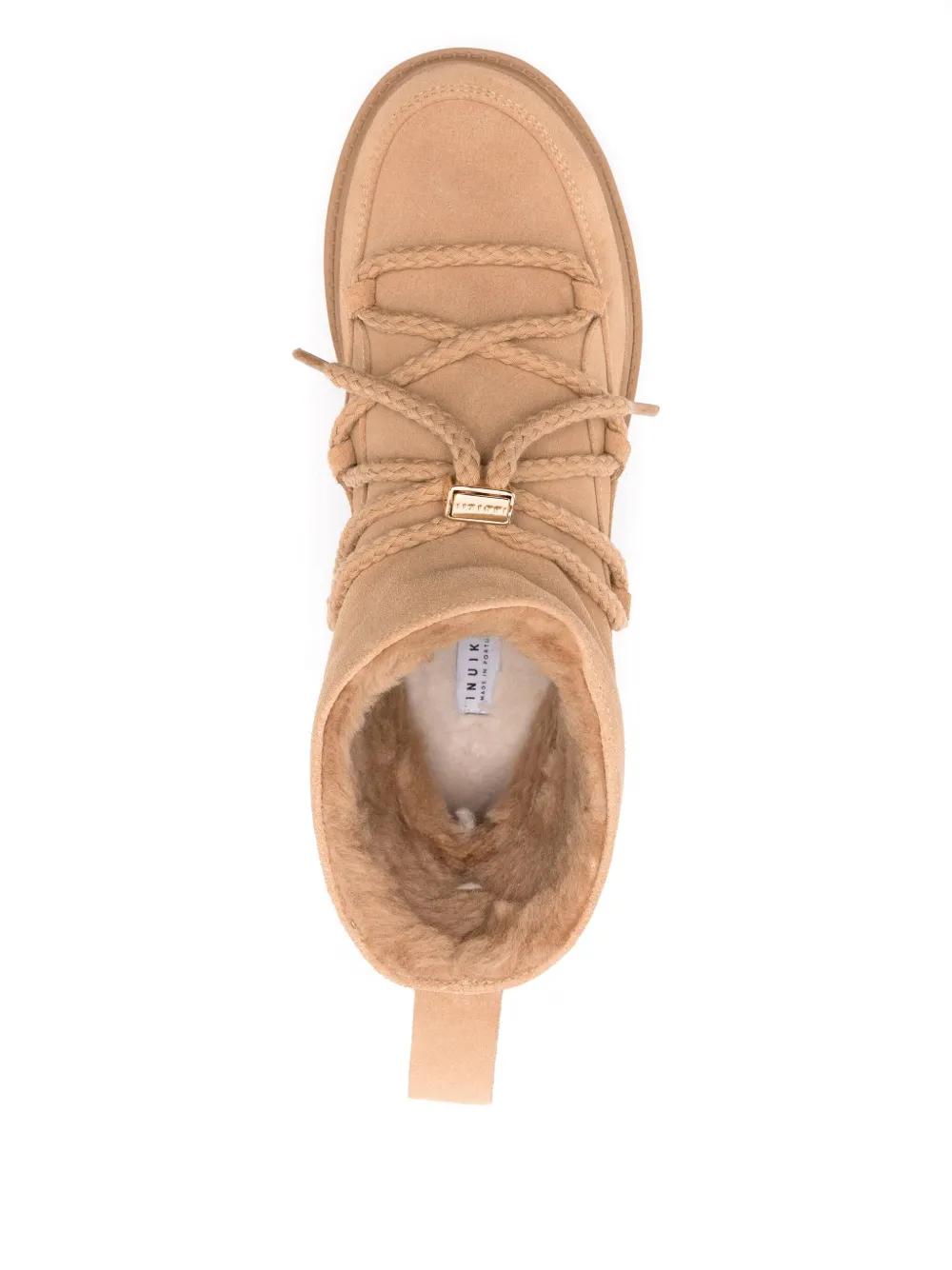 Inuikii suede platform boots Neutrals