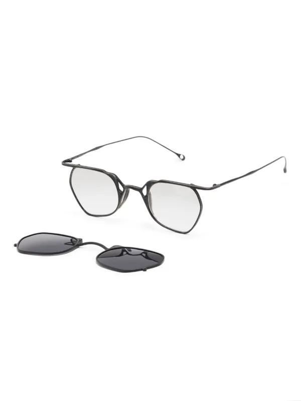 Rigards x The Viridi Anne geometric-frame Sunglasses | Black