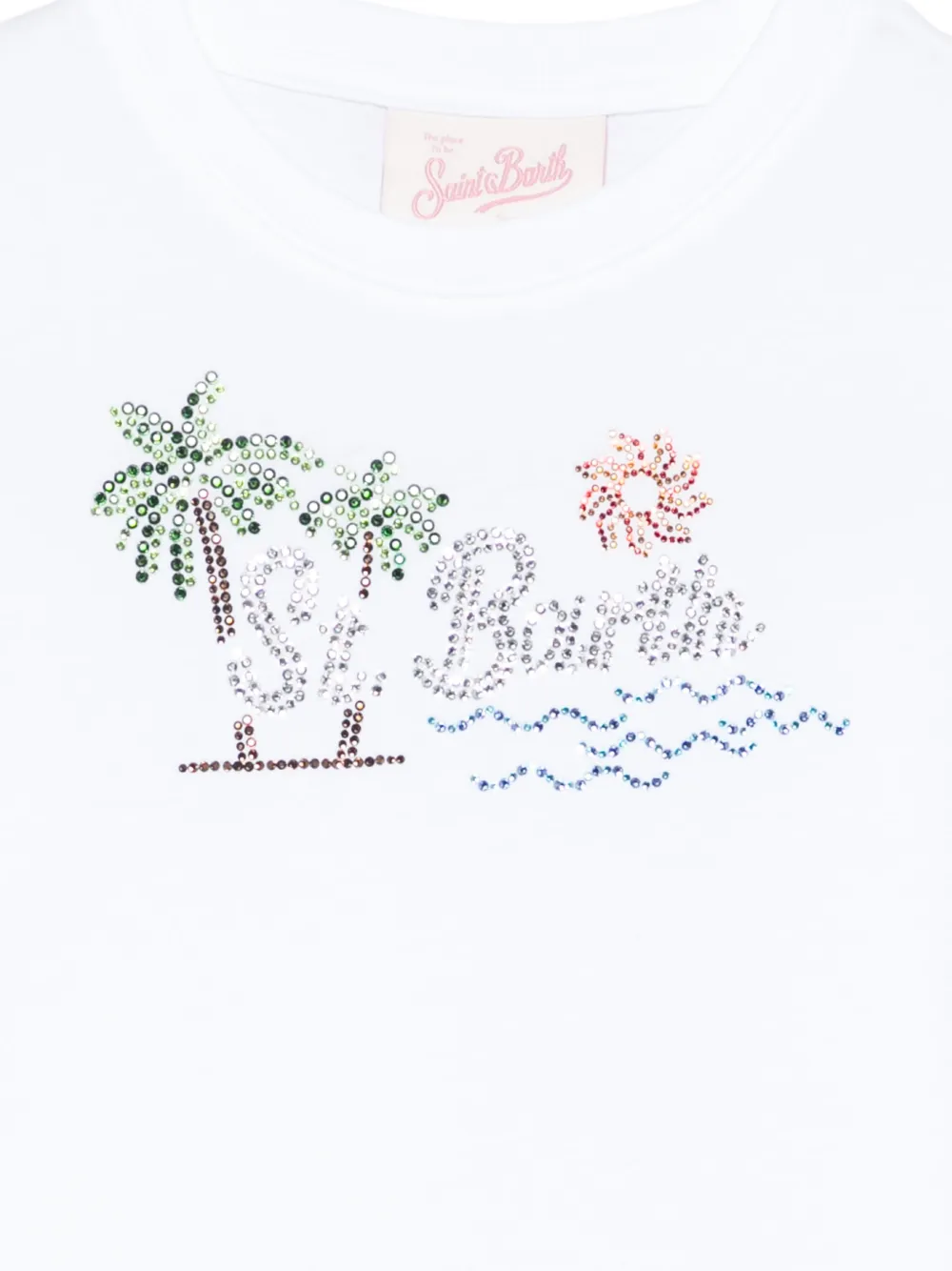 MC2 Saint Barth Kids Katoenen T-shirt Wit