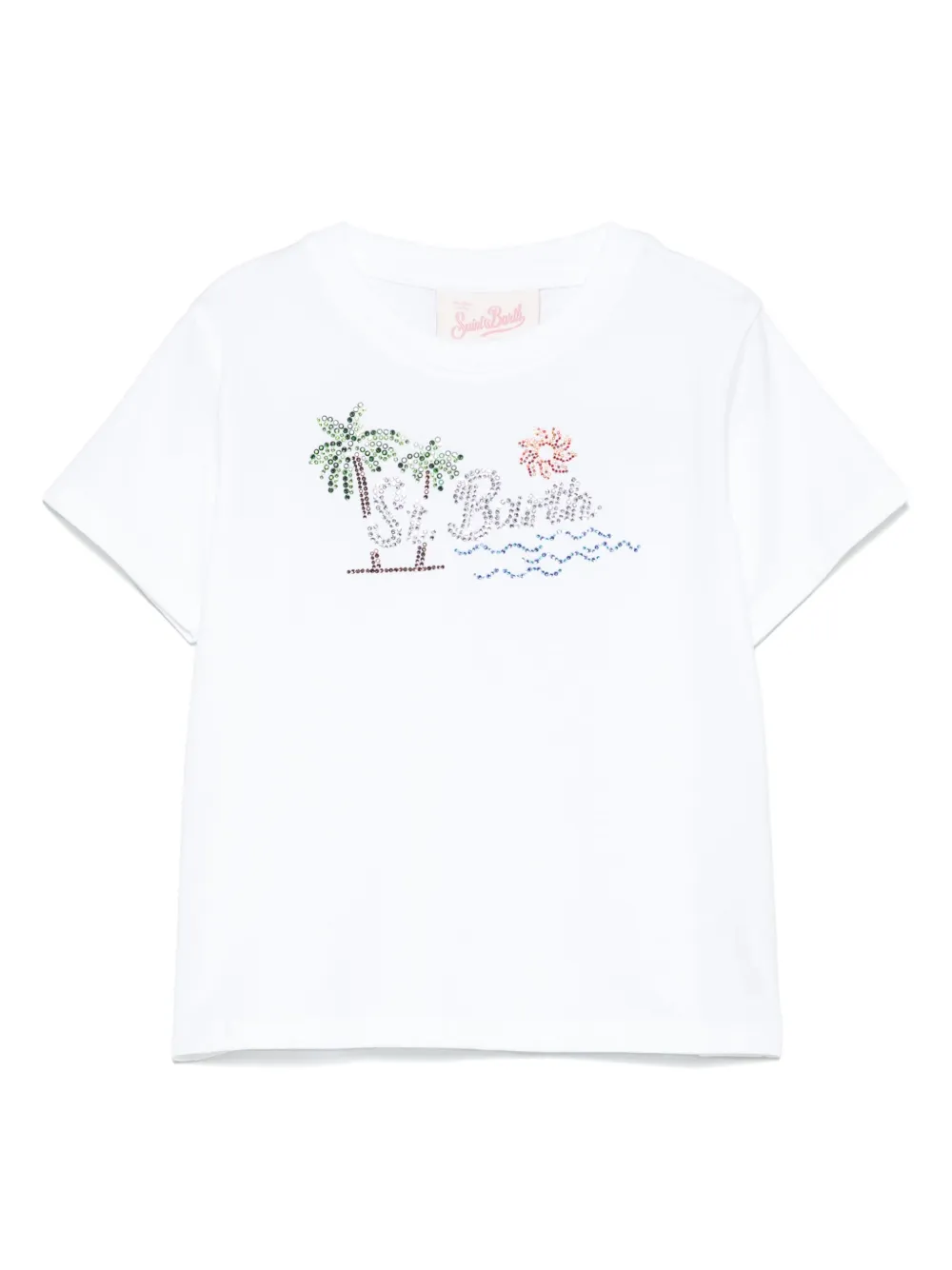 MC2 Saint Barth Kids Katoenen T-shirt Wit