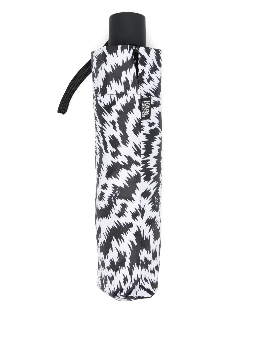 Karl Lagerfeld animal-print umbrella | Black | Image 1