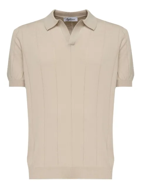 Galiano ribbed polo T-shirt